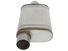 Cargar imagen en el visor de la galería, aFe MACHForce XP SS Muffler 3in Center Inlet / 3in Outlet 9in L x 4in W x 14in Body