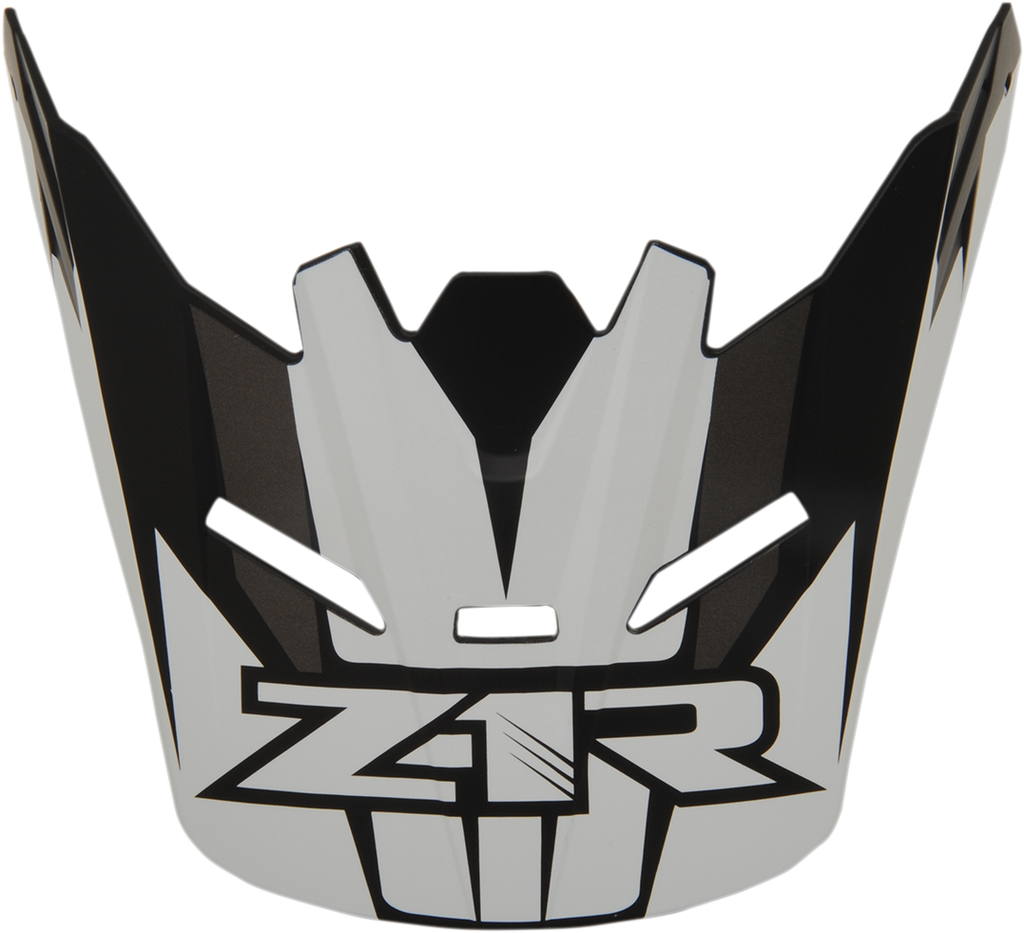 Z1R Youth Rise Visor Kit - Ascend - Matte Black/White 0133-1063