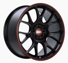 गैलरी व्यूवर में इमेज लोड करें, BBS CH-R Nurburgring Edition 19x9.5 5x120 ET35 PFS Black/Red Wheel - 82mm PFS/Clip Required