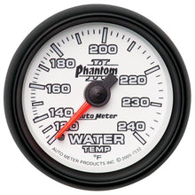 Carica l&#39;immagine nel visualizzatore di Gallery, Autometer Phantom II 2-1/16in 120-240 Degree F Mechanical Water Temp Gauge