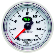 Load image into Gallery viewer, Autometer Pyrometer NV 52.4mm 0-1600 Deg F Advanced Digital Stepper Motor Pyrometer Gauge