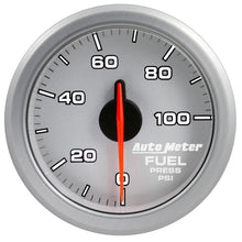 Carica l&#39;immagine nel visualizzatore di Gallery, Autometer Airdrive 2-1/6in Fuel Pressure Gauge 0-100 PSI - Silver