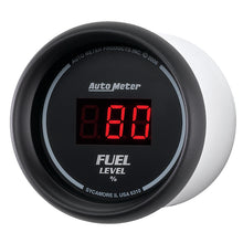 Carica l&#39;immagine nel visualizzatore di Gallery, Autometer 52mm Black Digital Programmable Empty-Full Fuel Level Gauge