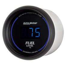 Laden Sie das Bild in den Galerie-Viewer, Autometer Cobalt Digital 52.4mm Black Programmable Empty-Full Range Fuel Level Gauge