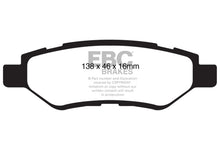 Cargar imagen en el visor de la galería, EBC 08-13 Cadillac CTS 3.0 Redstuff Rear Brake Pads