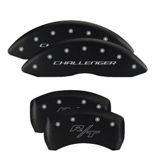 Cargar imagen en el visor de la galería, MGP 4 Caliper Covers Engraved Front &amp; Rear SRT4 Black finish silver ch