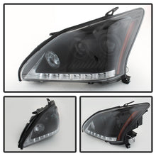 Cargar imagen en el visor de la galería, Spyder Lexus RX330 2004-2006 Projector Headlights Halogen Model- DRL LED Blk PRO-YD-LRX35004-DRL-BK