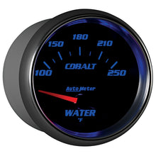 Laden Sie das Bild in den Galerie-Viewer, Autometer Cobalt 66mm 100-250 Degree F Electric Water Temperature Gauge