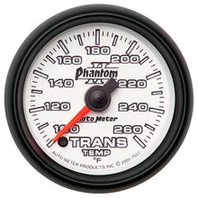 गैलरी व्यूवर में इमेज लोड करें, Autometer Phantom II 52mm Full Sweep Electronic 100-260 Deg F Transmission Temperature Gauge