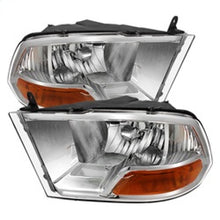 Carica l&#39;immagine nel visualizzatore di Gallery, Xtune Dodge Ram 1500 09-12 ( Non Quad Headlights ) Crystal Headlights Chrome HD-JH-DR09-AM-C