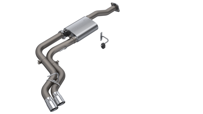 QTP 15-18 Ford F-150 CC/EC Standard Bed 304SS Screamer Cat-Back Exhaust w/3in Tips