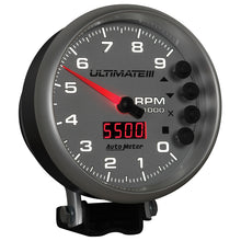 Carica l&#39;immagine nel visualizzatore di Gallery, Autometer 5 inch Ultimate III Playback Tachometer 9000 RPM - Silver