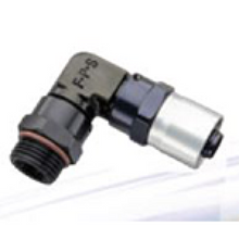 Cargar imagen en el visor de la galería, Fragola -10AN x 90 Degree Sport Crimp Hose End x -10AN Male ORB (7/8-14)