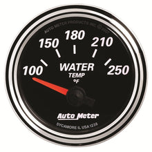 Laden Sie das Bild in den Galerie-Viewer, Autometer Designer Black II 52mm 250 Deg F Water Temp Gauge