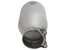 गैलरी व्यूवर में इमेज लोड करें, aFe Takeda 304 Stainless Steel Clamp-On Exhaust Tip 2.5in. Inlet / 4.5in. Outlet / 9in. L - Polished