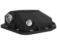 Carica l&#39;immagine nel visualizzatore di Gallery, aFe Street Series Rear Differential Cover Black w/Machined Fins 20+ Jeep Gladiator JT (Dana M220)