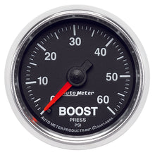 Laden Sie das Bild in den Galerie-Viewer, Autometer GS 52mm 0-60 psi Mechanical Boost Gauge