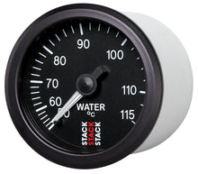 Carica l&#39;immagine nel visualizzatore di Gallery, Autometer Stack Instruments 52mm 50-115 Celsius 3/8 BSPT (M) Mechanical Water Temp Gauge - Black