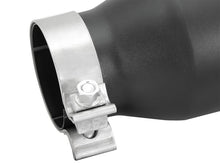 Cargar imagen en el visor de la galería, aFe Power Gas Exhaust Tip Black- 3 in In x 4.5 out X 9 in Long Bolt On (Black)