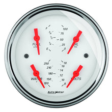 Carica l&#39;immagine nel visualizzatore di Gallery, Autometer Arctic White 5in Quad GA, Fuel Level, 0-90 OHM