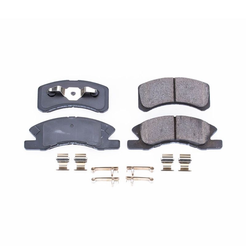 Power Stop 14-15 Mitsubishi Mirage Front Z17 Evolution Ceramic Brake Pads w/Hardware