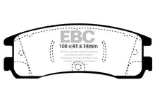 Carica l&#39;immagine nel visualizzatore di Gallery, EBC 08-09 Buick Allure (Canada) 5.3 Redstuff Rear Brake Pads