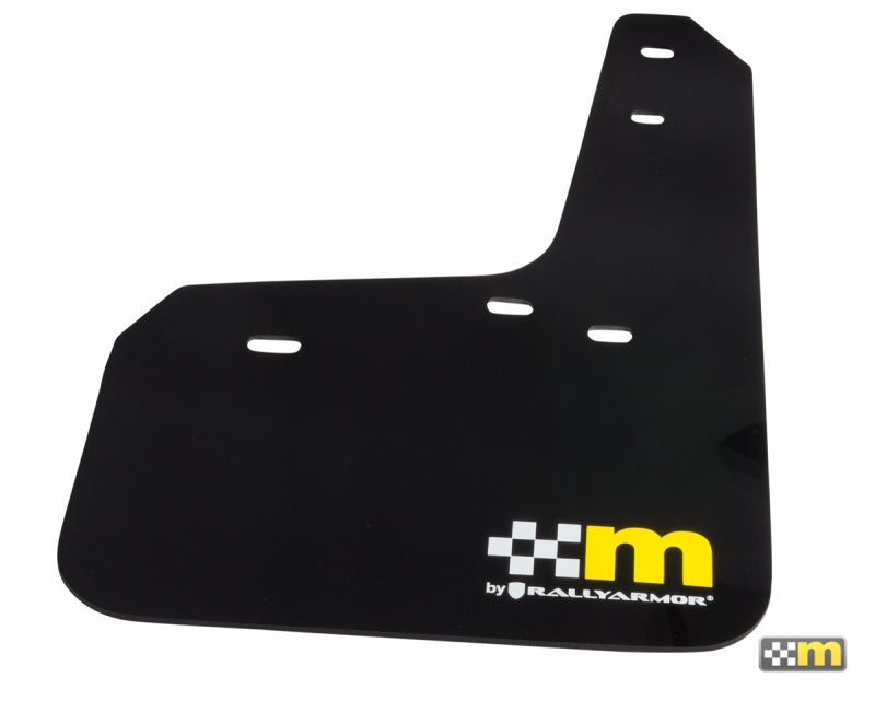 mountune / Rally Armor 14-19 Ford Fiesta ST Mud Flap Set - Yellow (5 Door)