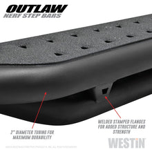 गैलरी व्यूवर में इमेज लोड करें, Westin 15-20 Ford F-150 SuperCab / 17-20 F-250/350 SuperCab Outlaw Nerf Step Bars - Textured Black