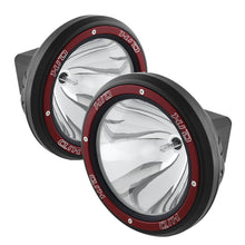 Load image into Gallery viewer, Spyder 7 Inch HID 4x4 fog lights Black/Red Housing w/wiring W/Switch- Chrome FL-CH-JK7004BR-C