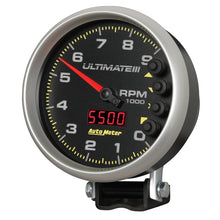 Carica l&#39;immagine nel visualizzatore di Gallery, Autometer 5 inch Ultimate III Playback Tachometer 9000 RPM - Black