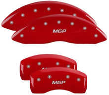 Carica l&#39;immagine nel visualizzatore di Gallery, MGP 4 Caliper Covers Engraved Front &amp; Rear MGP Red Finish Silver Char 2019 Lincoln Nautilus