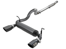 Carica l&#39;immagine nel visualizzatore di Gallery, aFe Rebel Series 409 Stainless Steel Cat-Back Exhaust 18-21 Jeep Wrangler JL 2.0L (t) - Black Tip