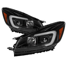 Cargar imagen en el visor de la galería, xTune 13-16 Ford Escape LED Light Bar Halogen Projector Headlights - Black (PRO-JH-FESCA13-LB-BK)