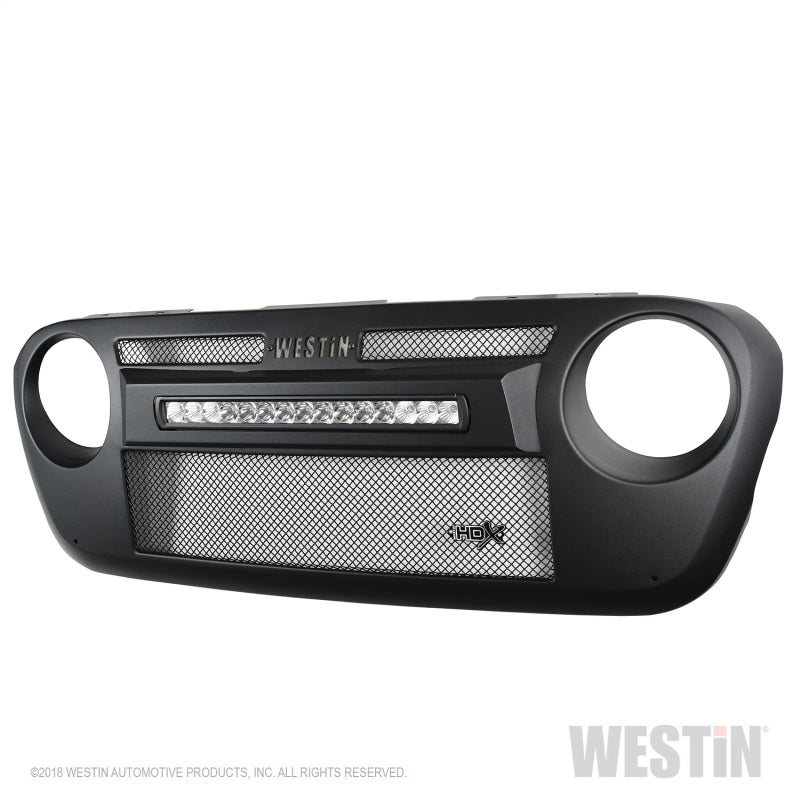 Westin 18-19 Jeep Wrangler JL HDX LED Grille - Textured Black