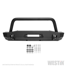 गैलरी व्यूवर में इमेज लोड करें, Westin 18-22 Jeep Wrangler JL / 20-22 Gladiator WJ2 Stubby Front Bumper w/Bull Bar - Tex. Blk