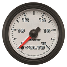 Charger l&#39;image dans la galerie, Autometer Pro-Cycle Gauge Voltmeter 2 1/16in 18V Digital Stepper Motor White