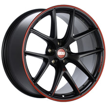 गैलरी व्यूवर में इमेज लोड करें, BBS CH-R Nurburgring Edition 20x10 5x112 ET25 PFS Black/Red Wheel - 82mm PFS/Clip Required