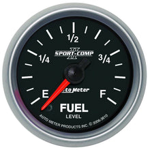 Laden Sie das Bild in den Galerie-Viewer, Autometer Sport-Comp II 52mm 0-280 ohms Programmable Electronic Fuel Level Gauge