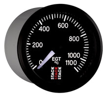 Laden Sie das Bild in den Galerie-Viewer, Autometer Stack 52mm 0-1100 Deg C Pro Stepper Motor Exhaust Gas Temp Gauge - Black