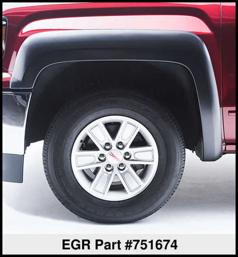 EGR 14+ Chev Silverado 5.8ft Bed Rugged Look Fender Flares - Set