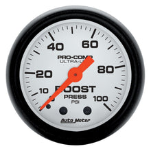 Charger l&#39;image dans la galerie, Autometer Phantom 2 1/16in 100psi Mechanical Boost Gauge