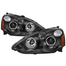 Charger l&#39;image dans la galerie, xTune Acura RSX 2002-2004 Halo Projector Headlights - Black PRO-JH-ARSX02-HL-BK