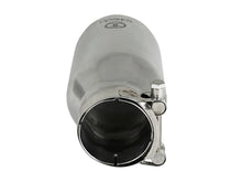 Cargar imagen en el visor de la galería, aFe Takeda 304 Stainless Steel Clamp-On Exhaust Tip 2.5in. Inlet / 4in. Outlet / 8in. L - Polished