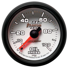 गैलरी व्यूवर में इमेज लोड करें, Autometer Phantom II 52.4mm Mechanical 0-100psi Oil Pressure Gauge