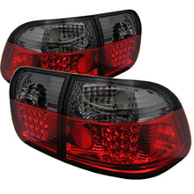 Cargar imagen en el visor de la galería, Spyder Honda Civic 96-98 4Dr LED Tail Lights Red Smoke ALT-YD-HC96-4D-LED-RS