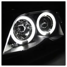 Charger l&#39;image dans la galerie, Spyder BMW E46 3-Series 02-05 4DR Projector Headlights 1PC LED Halo Blk PRO-YD-BMWE4602-4D-AM-BK