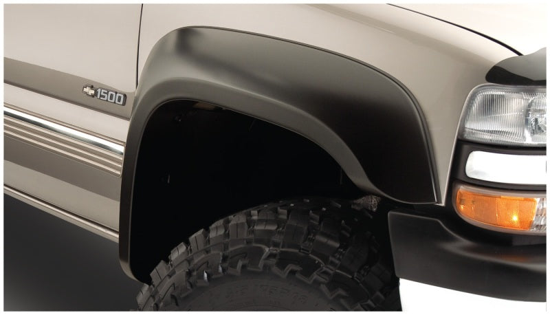 Bushwacker 2019 Chevrolet Silverado 1500 Extend-A-Fender Style Flares 2pc front 78.8in Bed-Black