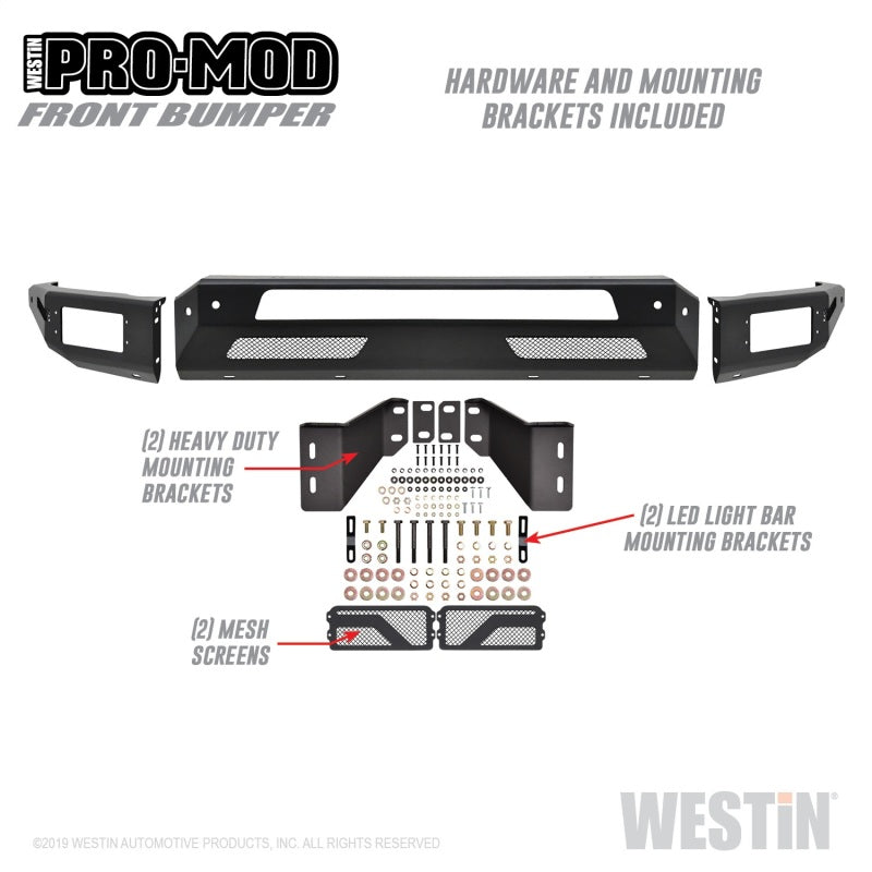 Westin 2010-2019 Dodge Ram 2500/3500 ( Old Body Style )  Pro-Mod Front Bumper