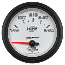 Carica l&#39;immagine nel visualizzatore di Gallery, Autometer Phantom II 2 5/8in 140-300 Degree F Short Sweep Electronic Oil Temperature Gauge