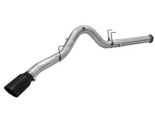 Carica l&#39;immagine nel visualizzatore di Gallery, aFe MACHForce XP Exhaust 5in DPF-Back Stainless Steel Exht 2015 Ford Turbo Diesel V8 6.7L Black Tip